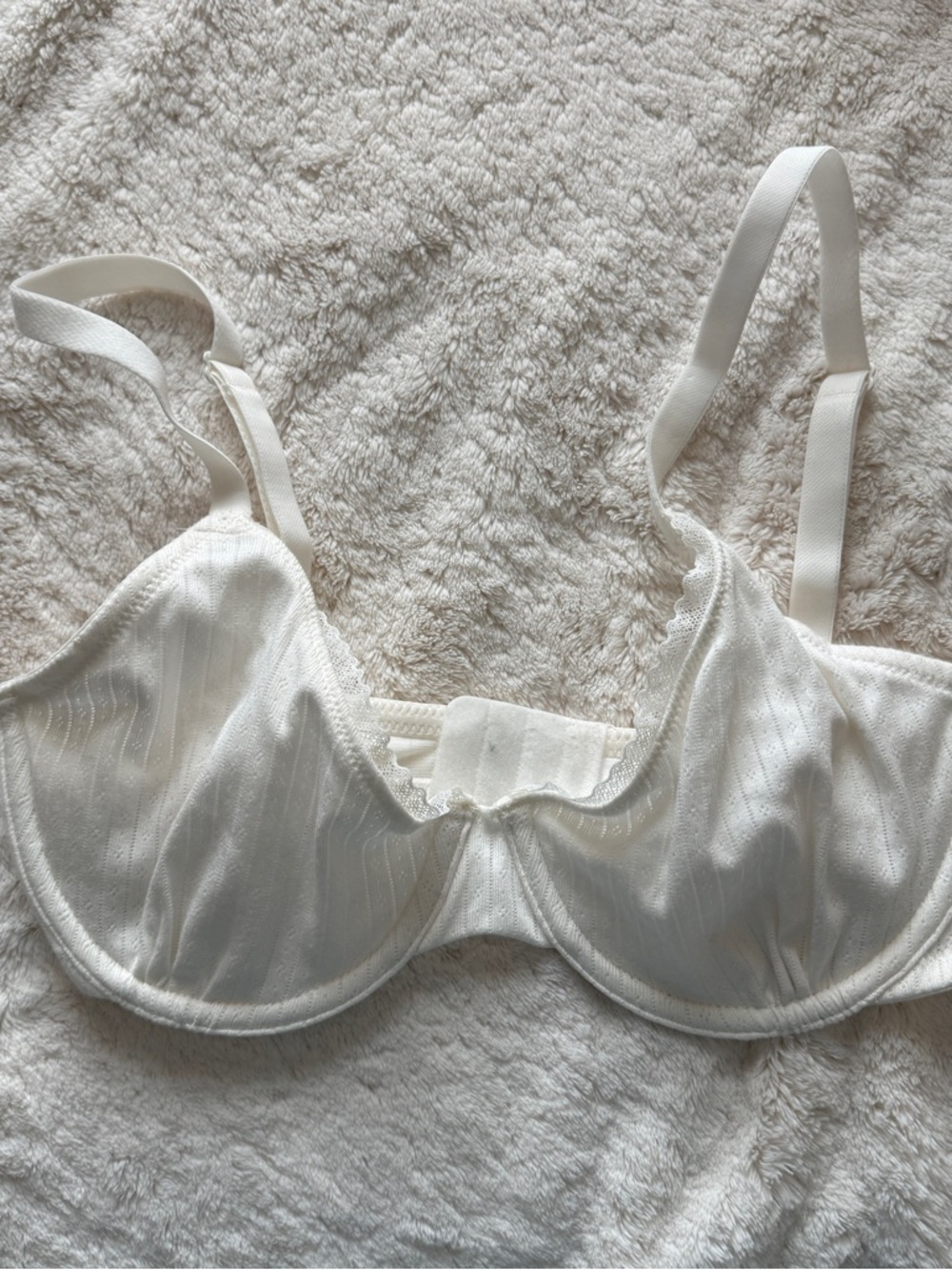 white sheer bralette